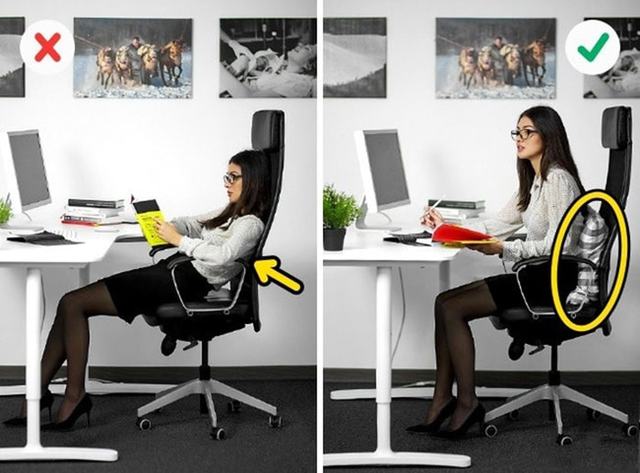 Chọn tư thế ngồi đúng cho phần lưng để tránh tình trạng đau lưng (Nguồn: Internet)