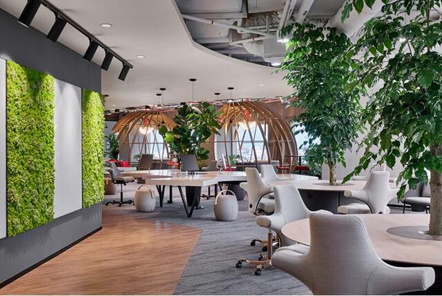 Ý tưởng thiết kế văn phòng xanh của trụ sở AMEA Trend Micro ở Singapore thực sự ấn tượng (Nguồn: Internet)