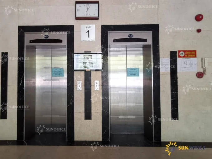 Toà nhà Kim Ánh 5 Khu vực thang máy văn phòng tòa nhà Kim Ánh Building