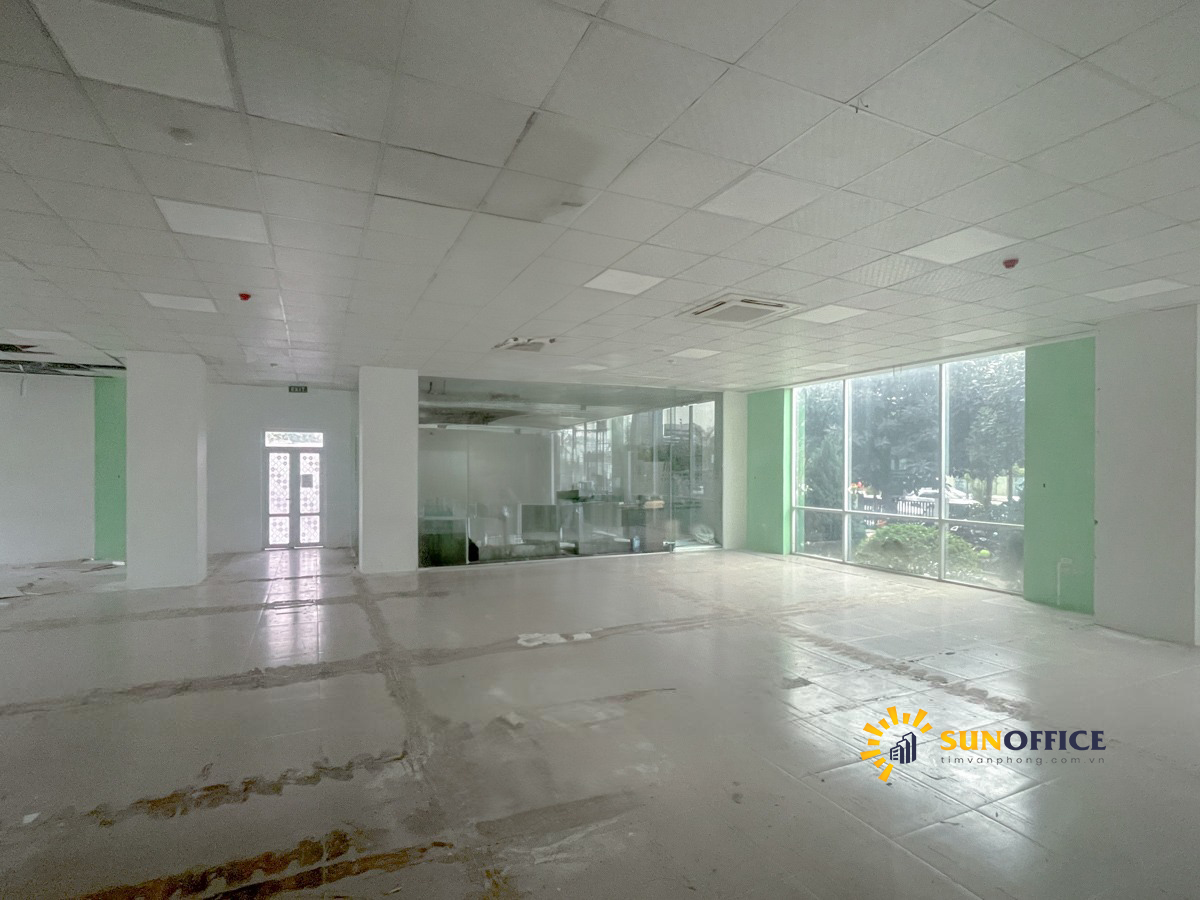 Diện tích văn phòng trống cho thuê điển hình tòa nhà Hội nhà báo Việt Nam