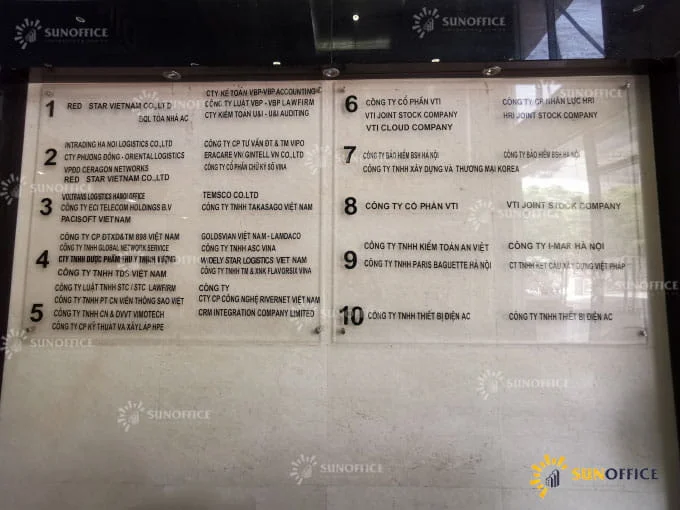 Danh sách công ty làm việc tại tòa nhà AC Building Duy Tân