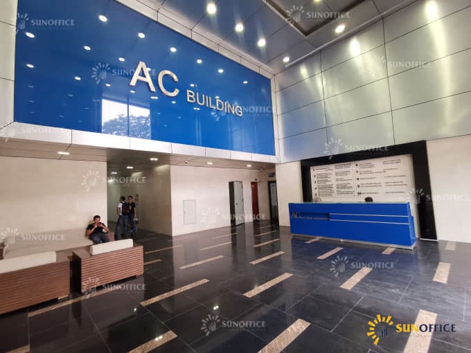 AC Building 3 Sảnh lễ tân văn phòng tòa nhà AC Building Duy Tân