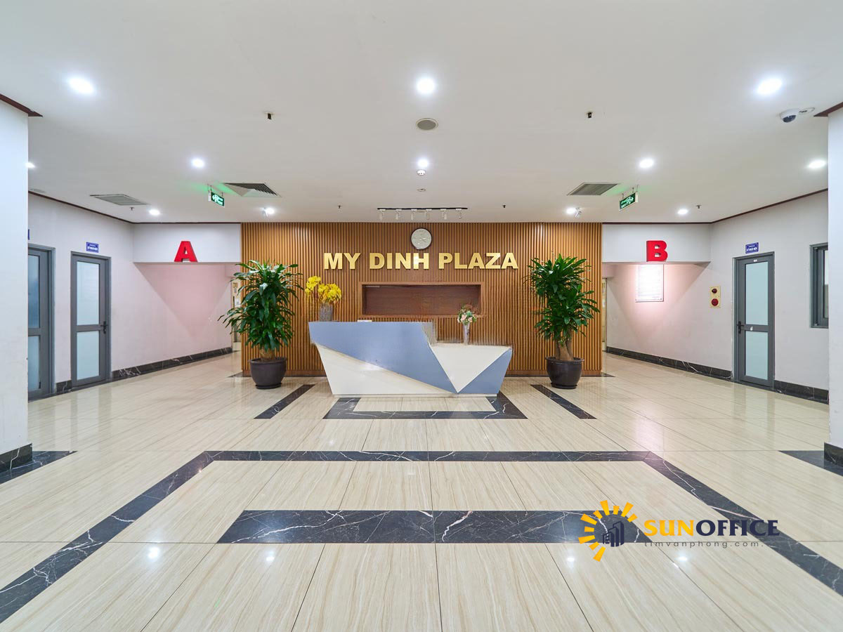 Sảnh lễ tân tòa nhà Mỹ Đình Plaza