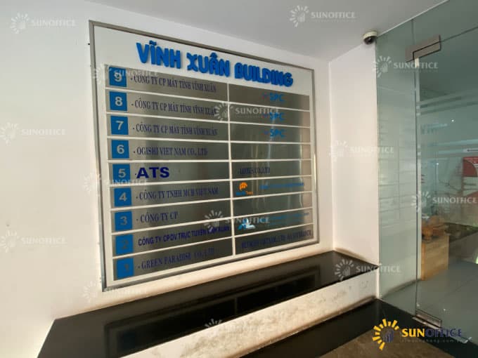 Vĩnh Xuân Building 5 Danh sách các công ty làm việc trong tòa nhà Vĩnh Xuân