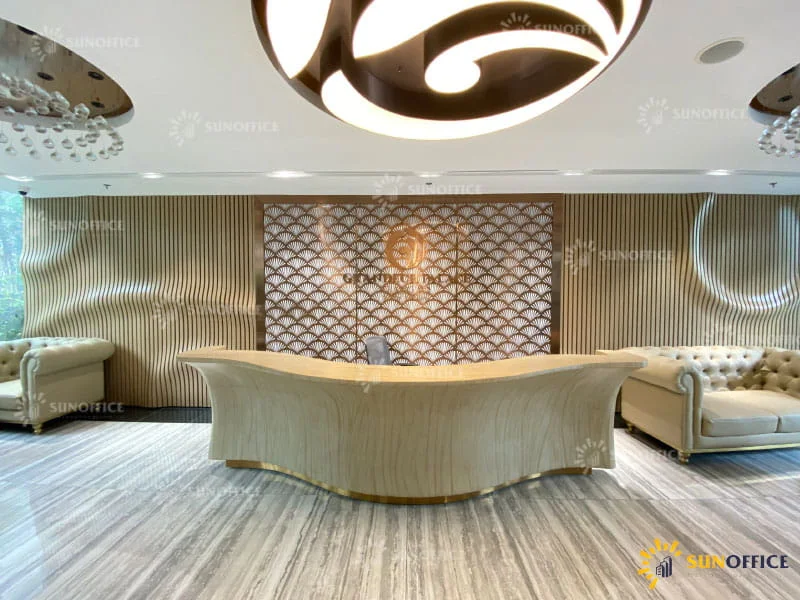 Sảnh chờ dành cho đối tác và khách hàng đến liên hệ công tác tại Grandeur Palace Giảng Võ