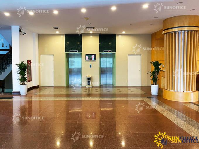 Sảnh thang máy khu văn phòng tòa nhà Hội Phụ Nữ Việt Nam 20 Thụy Khuê
