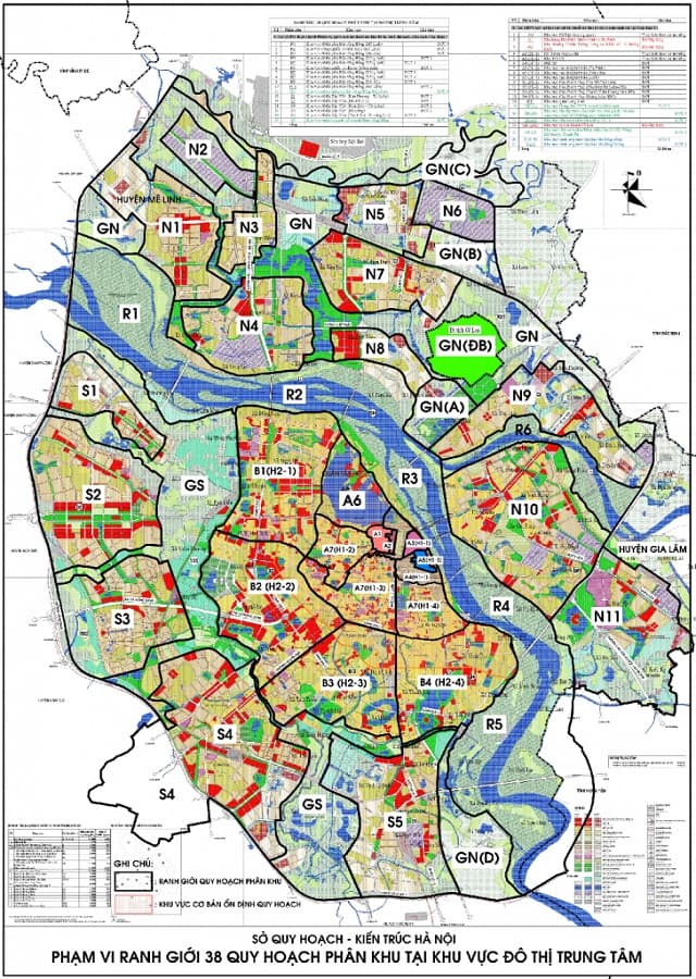 Bản đồ quy hoạch Hà Nội phân khu đảm bảo quy trình sử dụng đất phù hợp