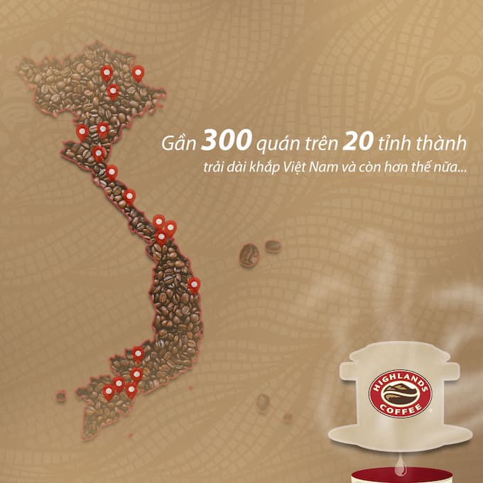 Highlands Coffee thương hiệu khởi nguồn từ chính cà phê Việt Nam