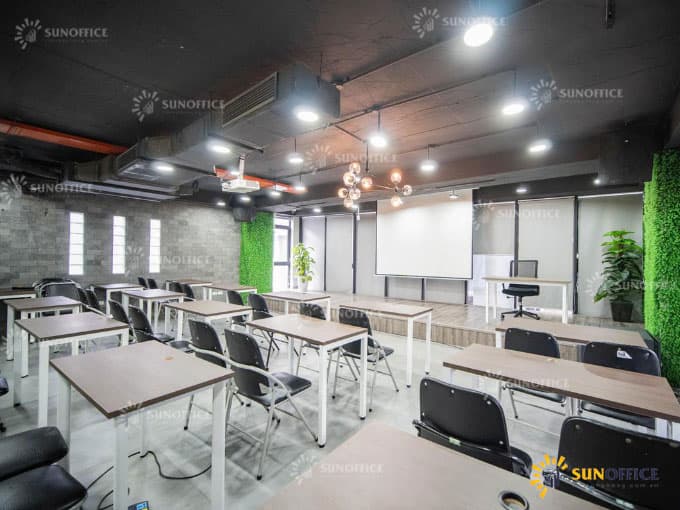 Khu phòng họp lớn và trung tâm đào tạo tại Bishub tòa nhà GP – Invest