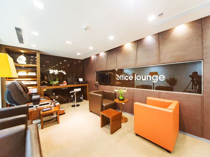 Văn phòng trọn gói CSC Business Center với thiết kế khu tiếp khách và coffe vô cùng đẳng cấp