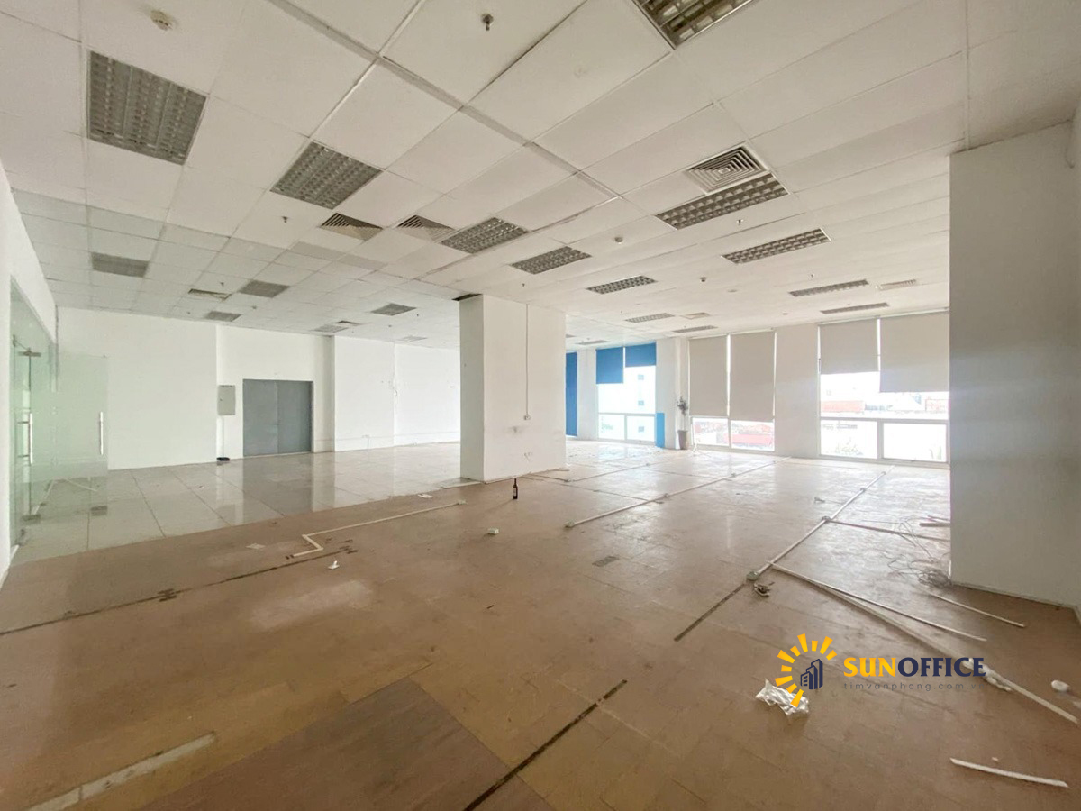 Mặt bằng văn phòng cho thuê điển hình tại tòa nhà Hà Thành Plaza