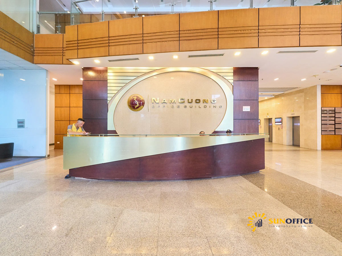 Sảnh lễ tân tòa nhà Nam Cường
