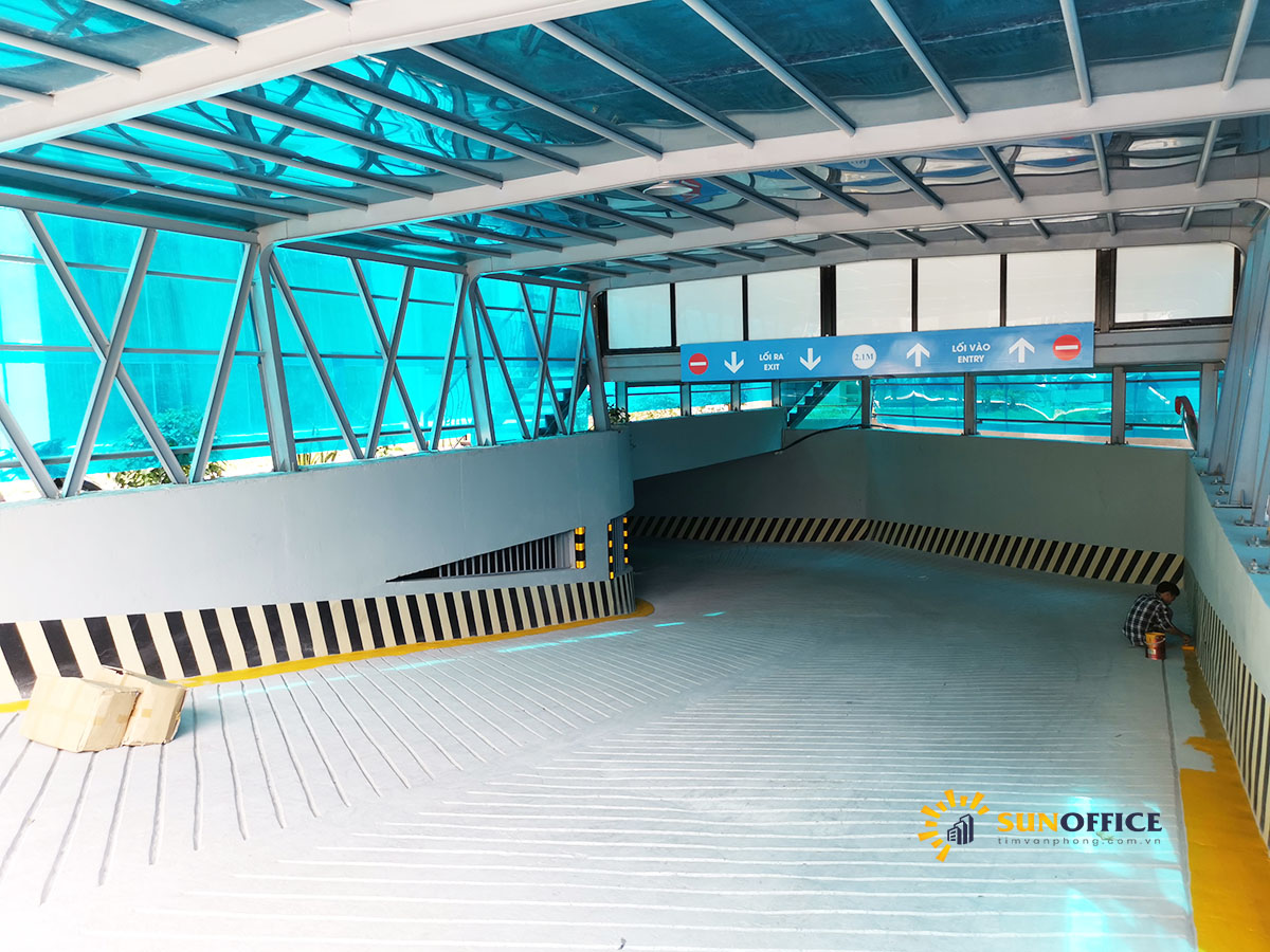 Hầm đỗ xe tòa nhà CIC Tower Nguyễn Thị Duệ Cầu Giấy