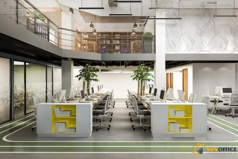 Thiết kế nội thất văn phòng tạo ra không gian làm việc chuyên nghiệp, sáng tạo