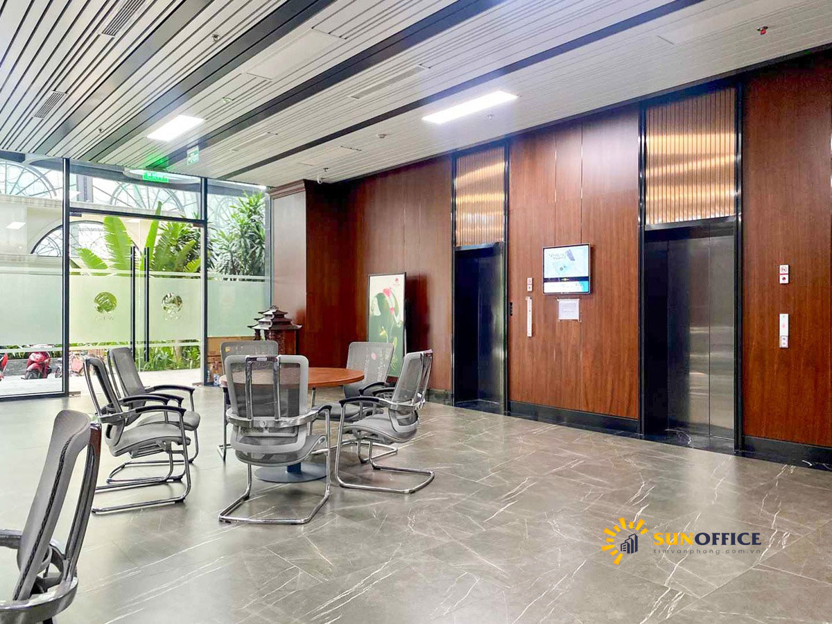 Khu vực sảnh tòa nhà Hinode City Minh Khai