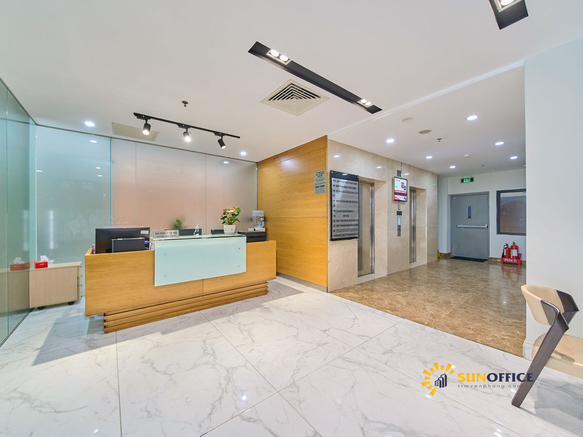 Sảnh tầng trệt tòa nhà Beta Yersin Tower