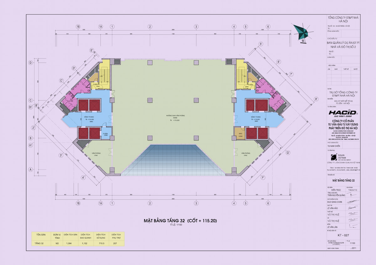 Mặt bằng tầng 32