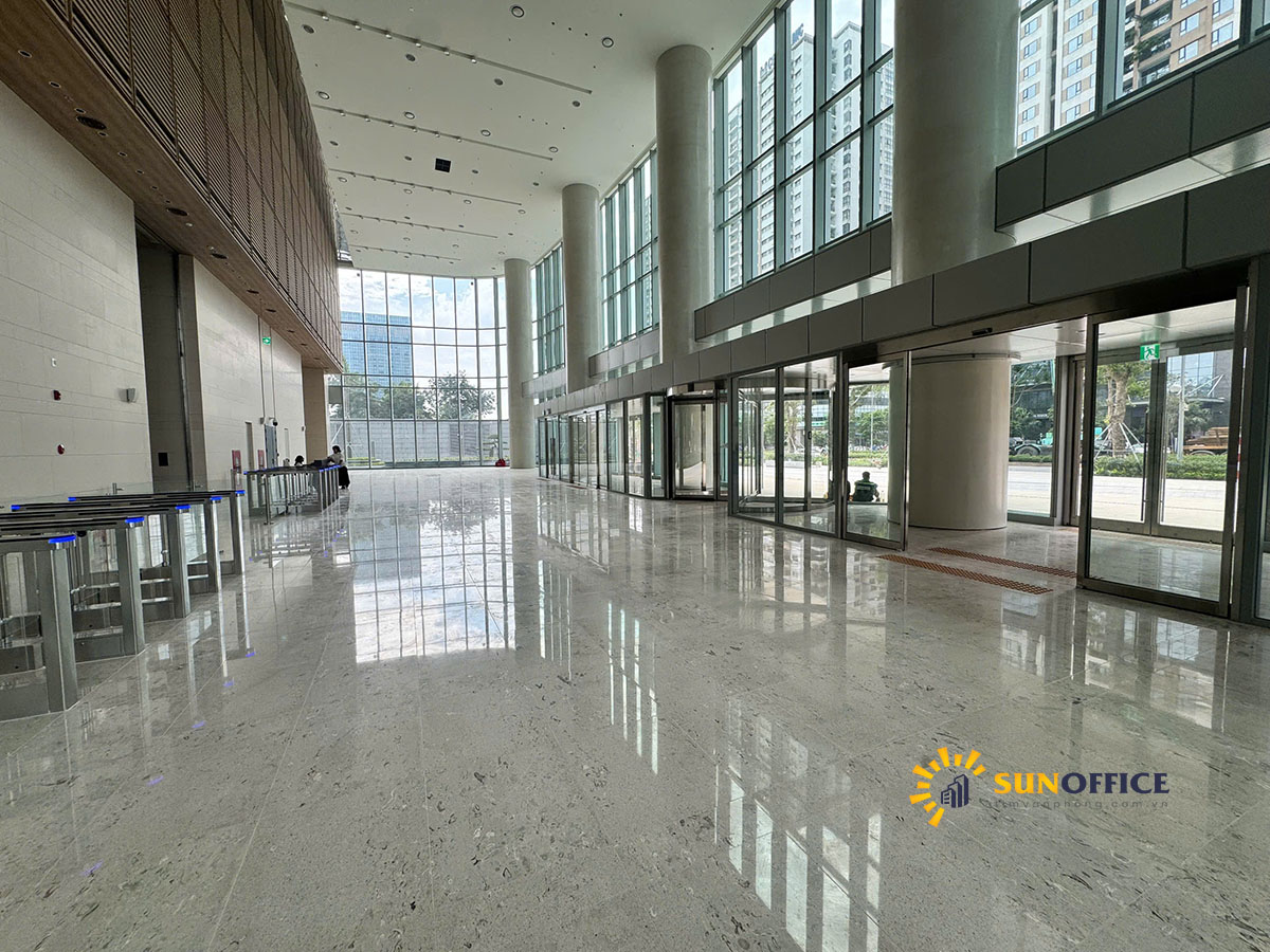Sảnh văn phòng cho thuê tại tòa nhà IFC Hanoi