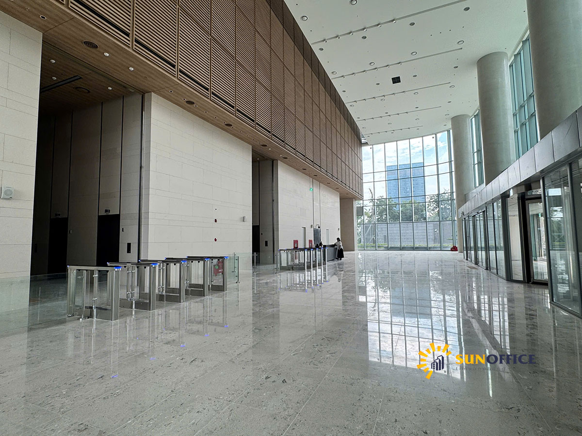 Sảnh văn phòng cho thuê tại tòa nhà IFC Hanoi