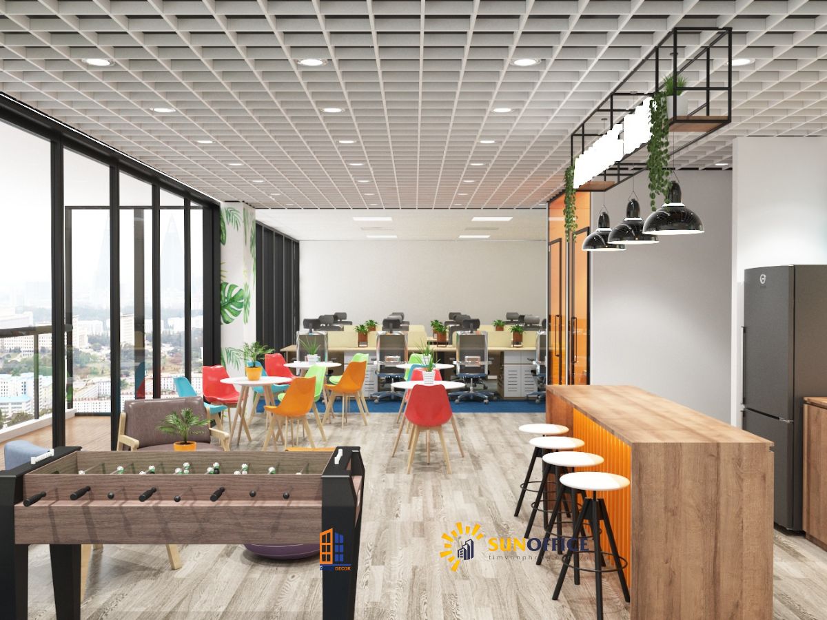 Thiết kế và thi công văn phòng công ty Sotatek