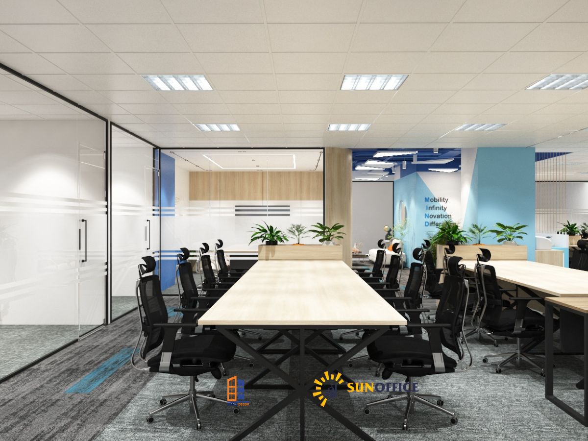 Thiết kế và thi công văn phòng công ty RiKai Hà Nội