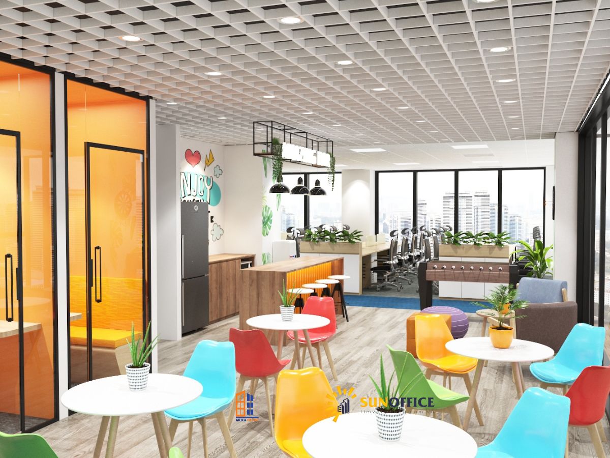 Thiết kế và thi công văn phòng công ty Sotatek