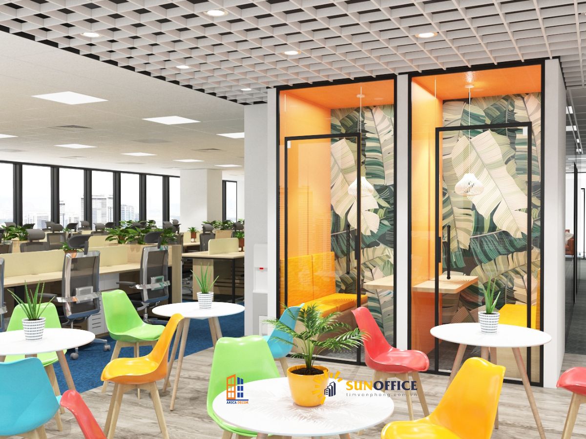 Thiết kế và thi công văn phòng công ty Sotatek
