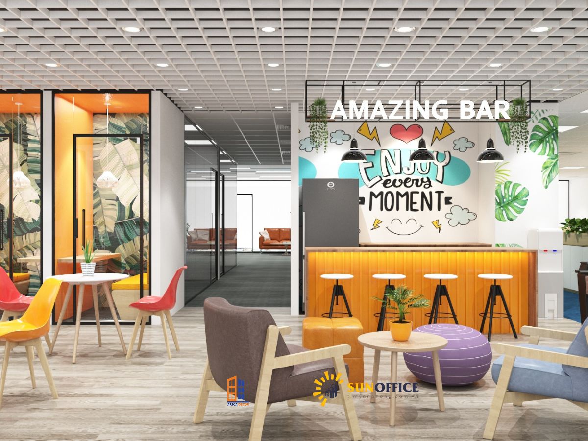 Thiết kế và thi công văn phòng công ty Sotatek