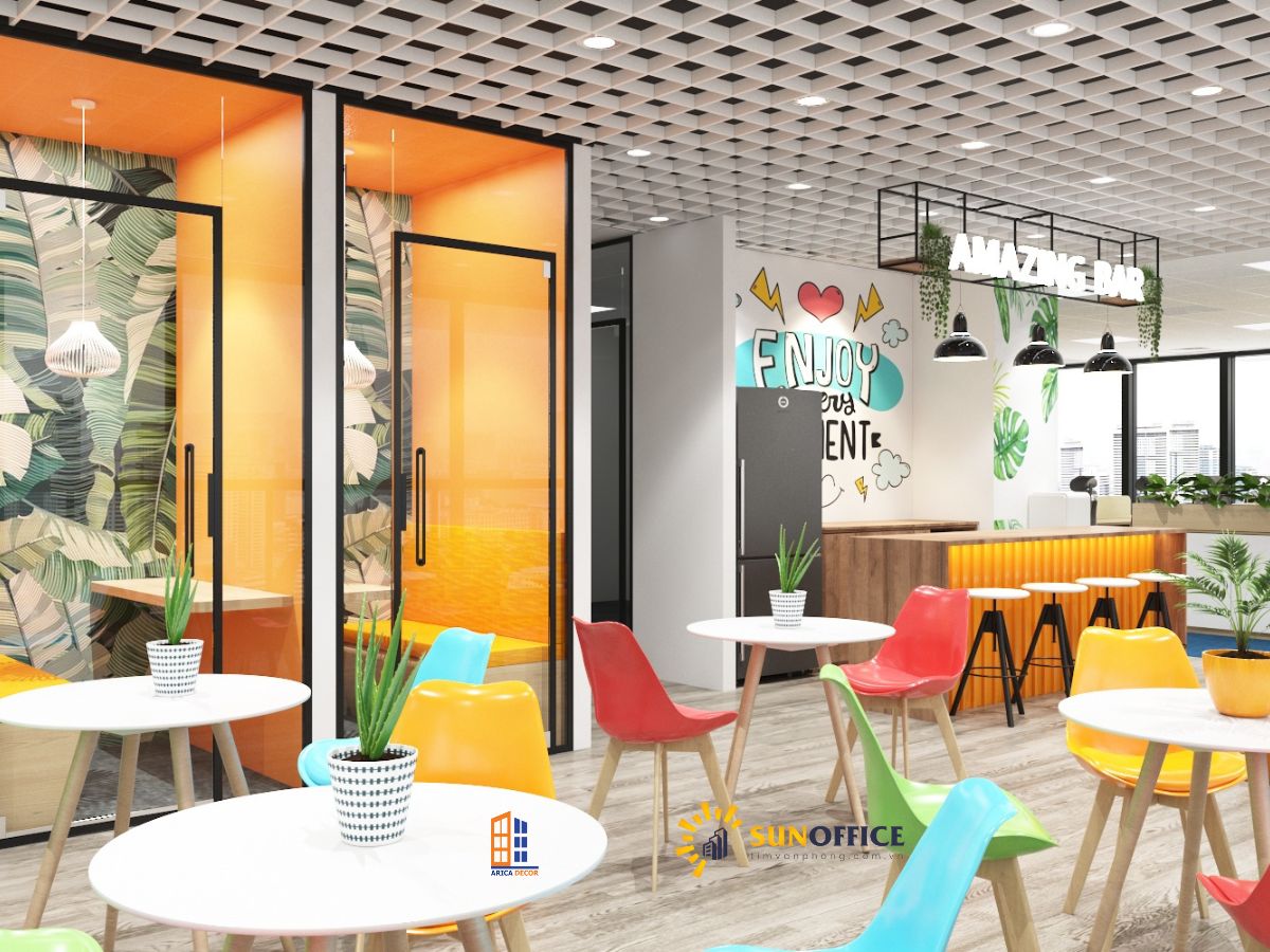 Thiết kế và thi công văn phòng công ty Sotatek