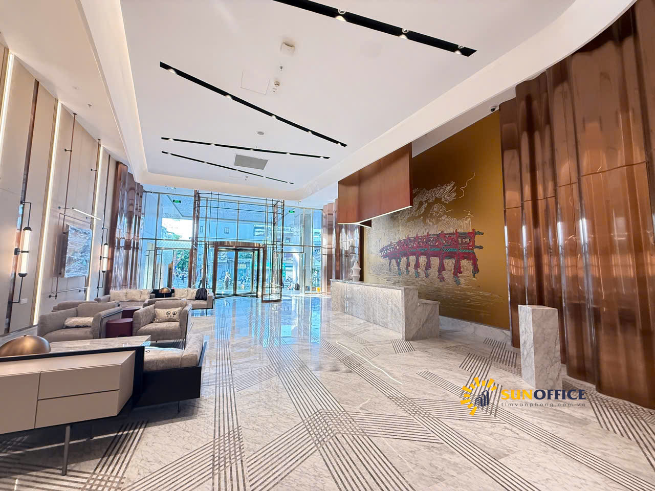 Sảnh lễ tân tiếp đón tòa nhà Silkpath Building