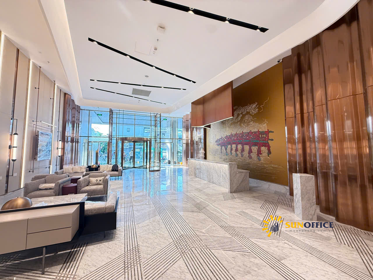 Sảnh tòa nhà Silkpath Building Long Biên