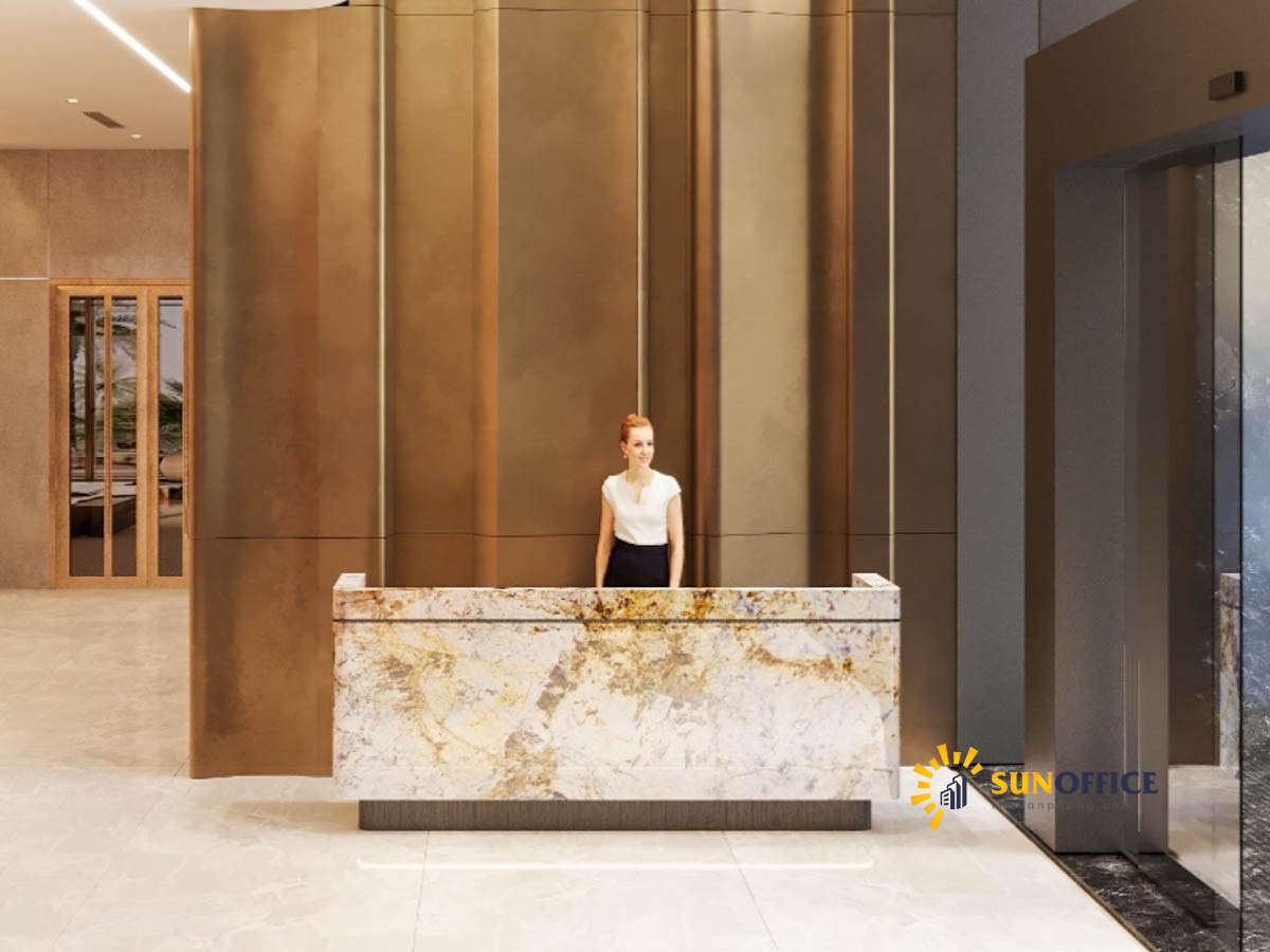 Sảnh lễ tân tòa nhà W Center