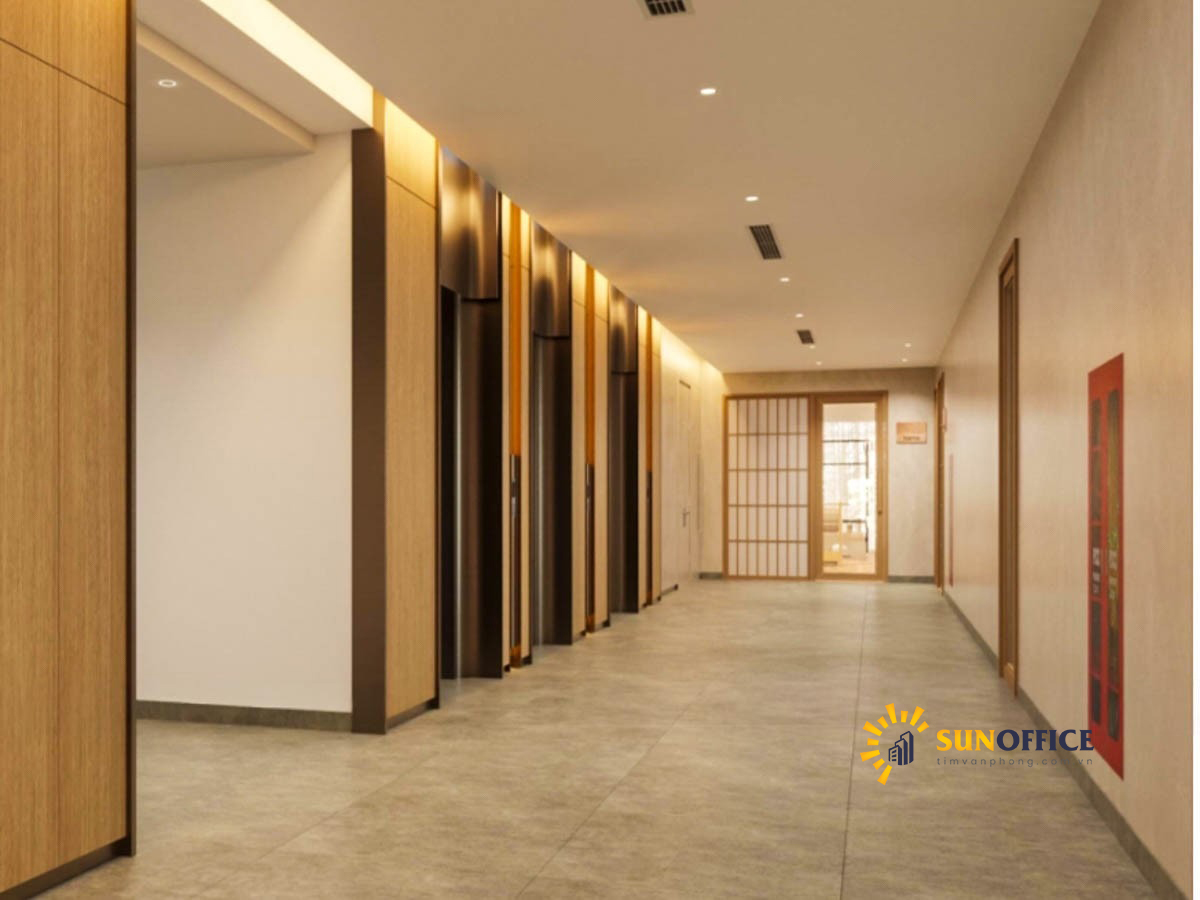 Sảnh thang máy tòa nhà W Center