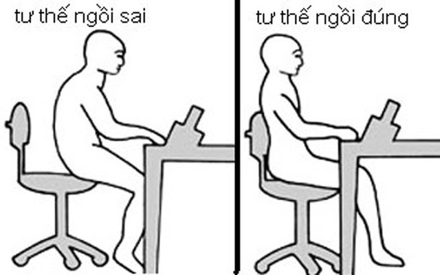 Điều chỉnh tư thế ngồi cho phần mông để giảm sự khó chịu khi ngồi lâu làm việc (Nguồn: Internet)